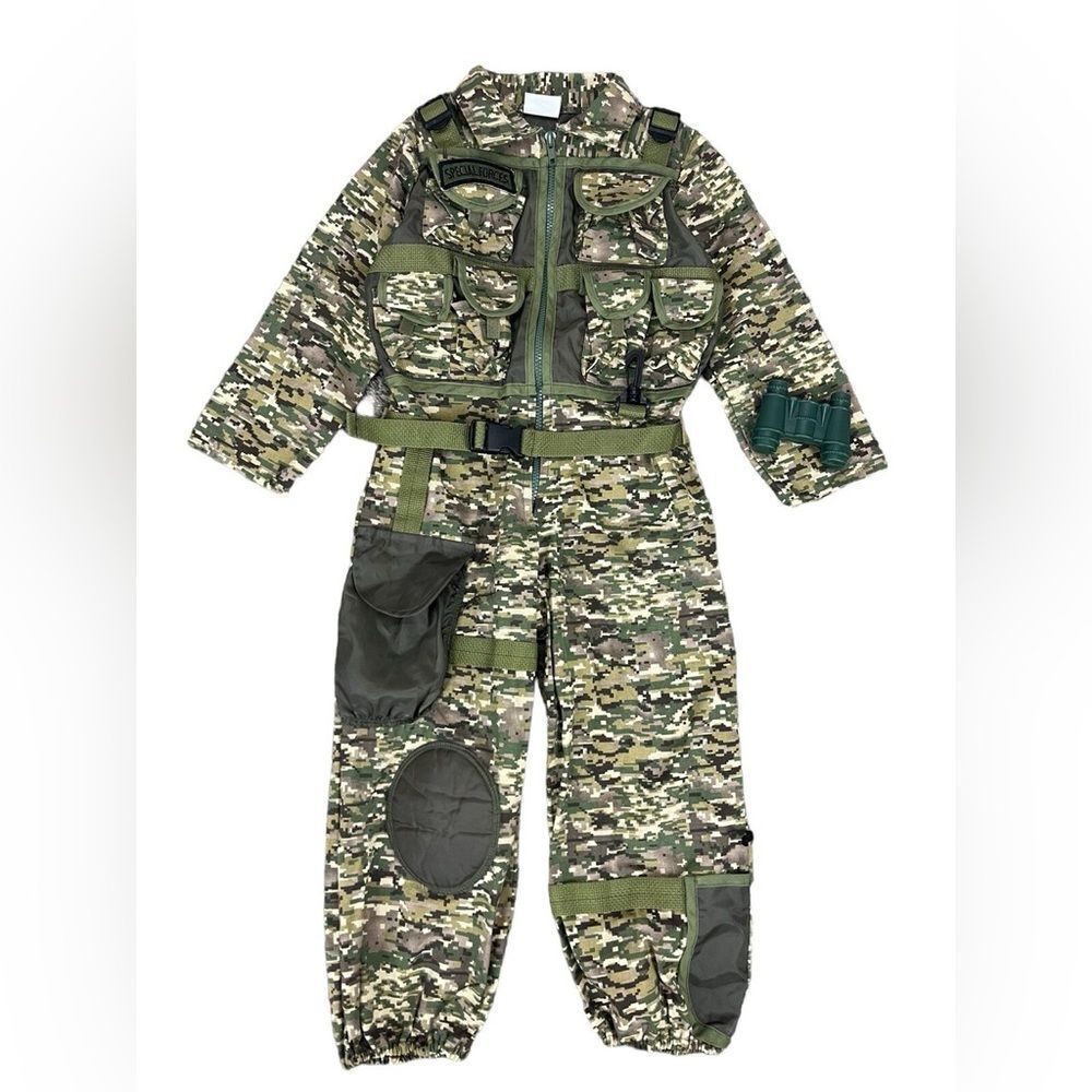 Camouflage Tactical Jumpsuit Child Size 5-6